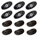A - Series Rock Light Kit - 6 Cool White Lights - Black - Young Farts RV Parts