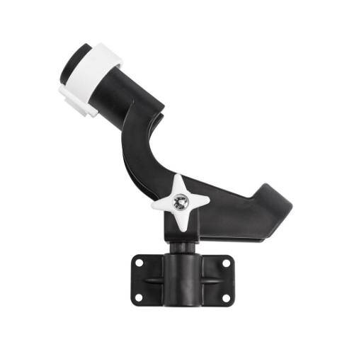 WISE MARINE Fishing Rod Holder - Side Mount With Two Side Mount Brackets; Black - 6039