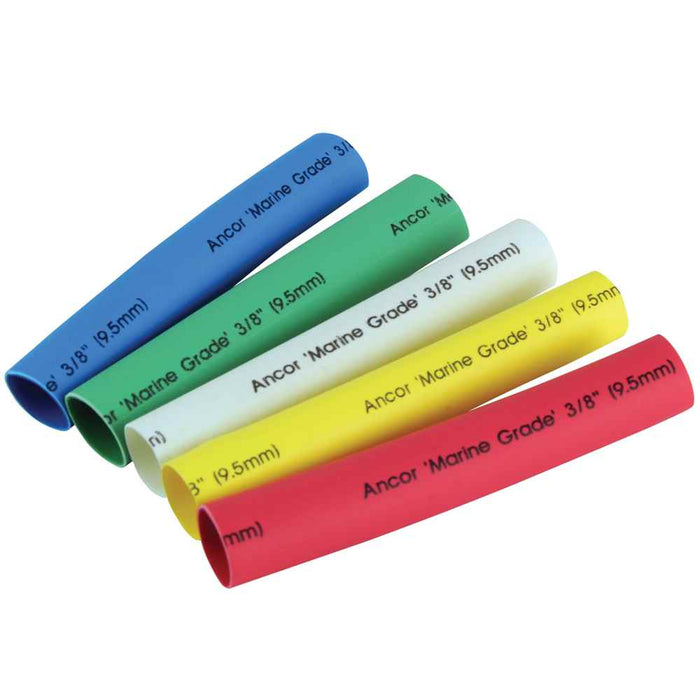 Adhesive Lined Heat Shrink Tubing - 5 - Pack, 3", 12 to 8 AWG, Assorted Colors - Young Farts RV Parts