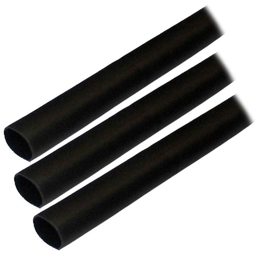 Adhesive Lined Heat Shrink Tubing (ALT) - 1/2" x 3" - 3 - Pack - Black - Young Farts RV Parts