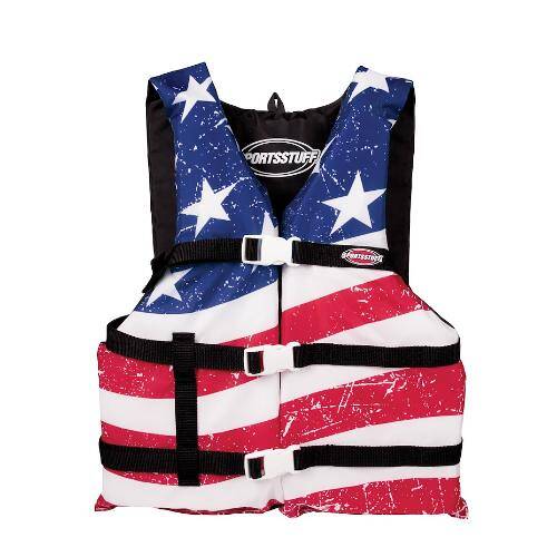AIRHEAD PFD Life Vest; Adult; Stars And Stripes - 30098 - 15 - A - US - Young Farts RV Parts