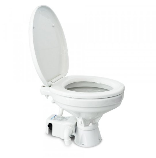 Albin 07-02-006 Marine Series Toilet, White Porcelain/White Thermoplastic Slow-Close Seat