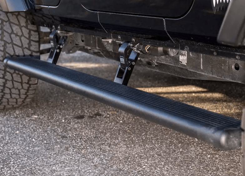AMP Research Powerstep Electric Running Board 0718 Jeep Wrangler JK 2Door 75121 - 01A - Young Farts RV Parts