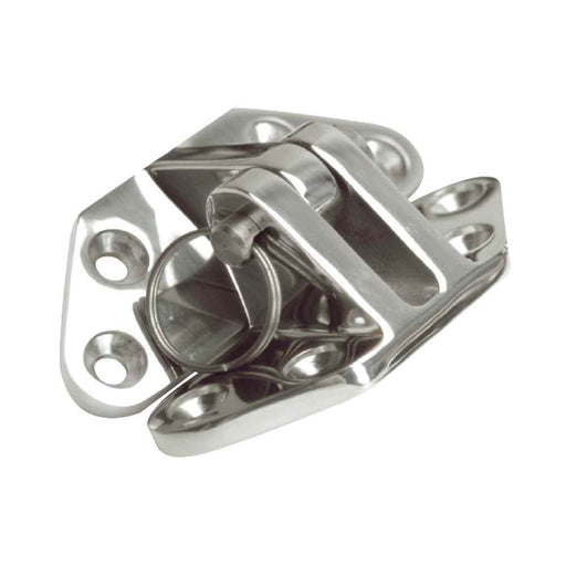 Angled Base Hatch Hinge - 316 Stainless Steel - 3" x 2 - 1/2" - Young Farts RV Parts
