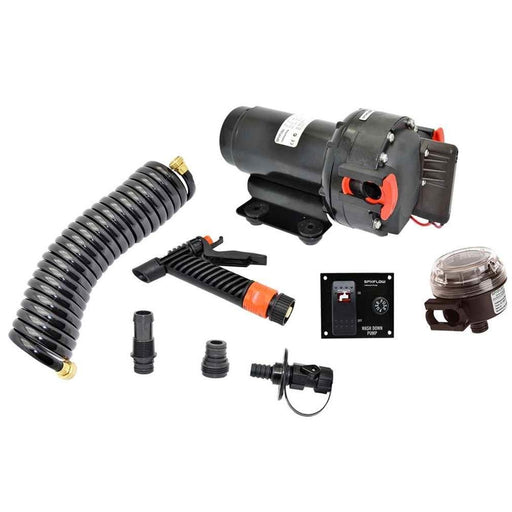 Aqua Jet 5.2 GPH Washdown Pump Kit w/Hose - 12V - Young Farts RV Parts