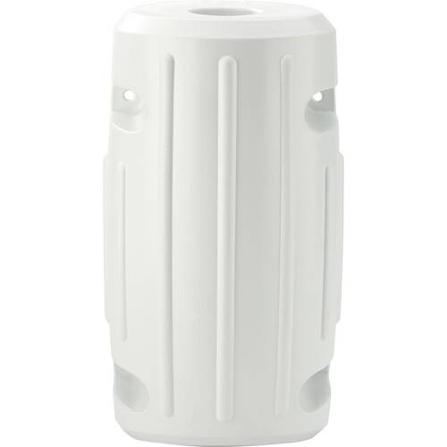 Attwood Marine Boat Dock Edge - Post Dock Guard, White Polymeric - 93533 - 1 - Young Farts RV Parts