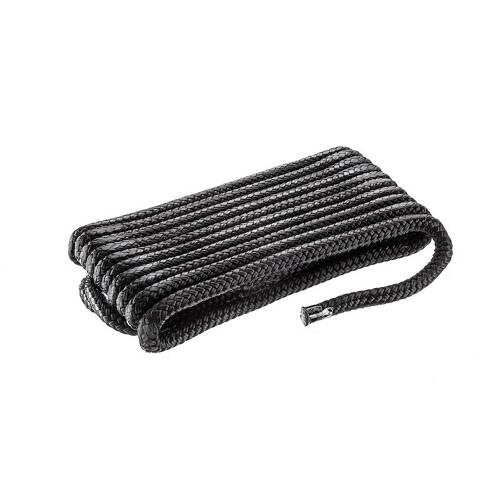Attwood Marine Boat Dock Line - Double Braided - Nylon; Black - 117604 - 7 - Young Farts RV Parts