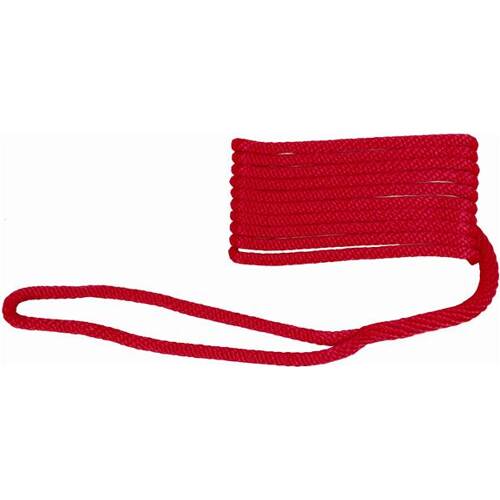 Attwood Marine Boat Dock Line - Solid Braided - Multi - Filament Polypropylene; Red - 11749 - 7 - Young Farts RV Parts