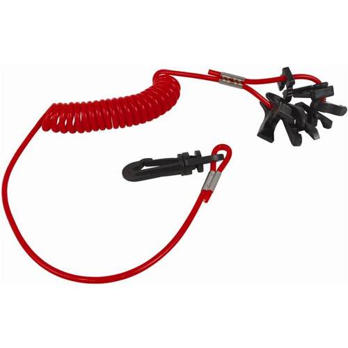 Attwood Marine Boat Kill Switch Key - Corrosion Proof - Stainless Crimps; With 7 Keys & Lanyard - 7591 - 6 - Young Farts RV Parts