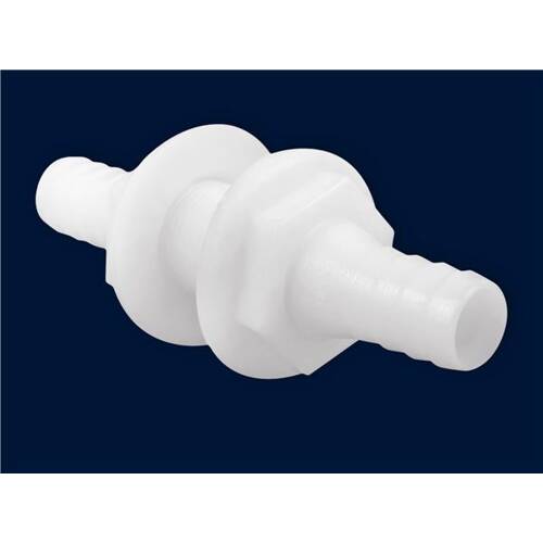 Attwood Marine Boat Scupper - Double Ended Thru - Hull Connector - For 3/4" Hose - White; Single - 3878 - 3 - Young Farts RV Parts
