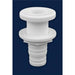 Attwood Marine Boat Scupper - Thru - Hull Connector - Fits 1 - 1/8" - 1 - 1/4" Hose - White; Single - 3874 - 3 - Young Farts RV Parts