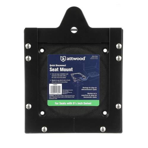 Attwood Marine Boat Seat Mount - Quick Disconnect; Plastic/ Steel Frame - 11602D1 - Young Farts RV Parts