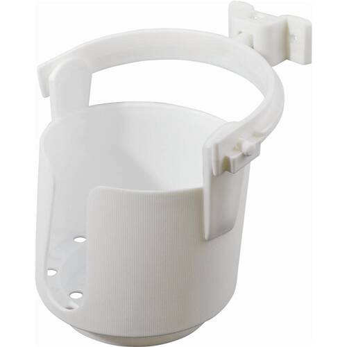 Attwood Marine Cup Holder - Surface Mount - Self-Levelling; White - 11631-4