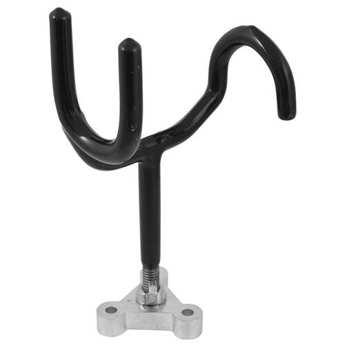 Attwood Marine Fishing Rod Holder - W/ With Mtg Base - Sure - Grip - Cradle Style Hold; Black - 5060 - 3 - Young Farts RV Parts