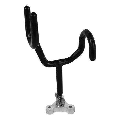 Attwood Marine Fishing Rod Holder - W/ With Mtg Base - Sure - Grip - Cradle Style Hold; Black - 5062 - 3 - Young Farts RV Parts