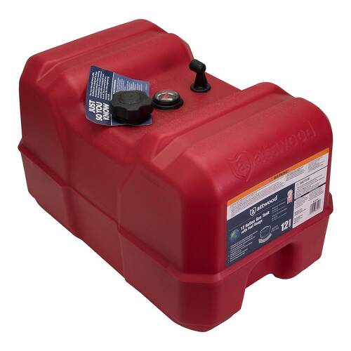 Attwood Marine Fuel Tank - With Gauge - Portable - 12 Gallon Capacity - Gas - HDPE - 8812LPG2 - Young Farts RV Parts