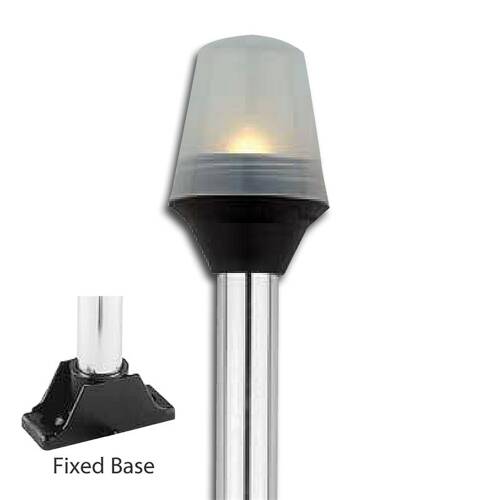 Attwood Marine Navigation Light - 5122 Series - Frosted Globe Light - Incandescent - Clear - 5122 - 08 - 7 - Young Farts RV Parts