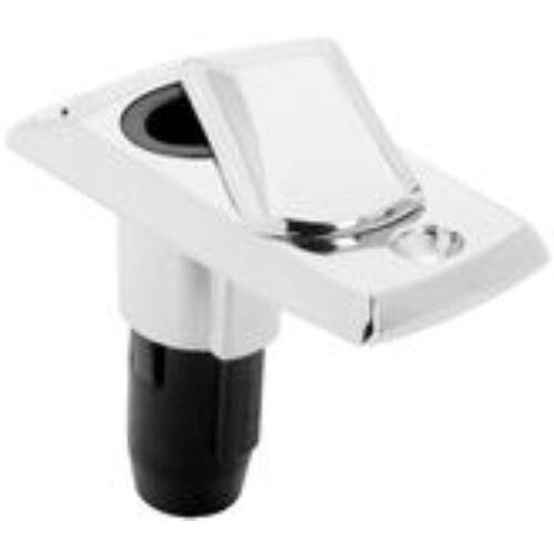 Attwood Marine Navigation Light Pole Base - 2 Pins - Round - Black Polymer - 910836B - 1 - Young Farts RV Parts