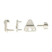 Attwood Marine Pontoon Boat Gate Latch - With Mounting Hardware - White; Single - 11404 - 6 - Young Farts RV Parts