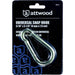 Attwood Marine Spring Loaded Carabiner - Oval - 5/16" Diam - 3 - 1/8" Length - Max Cap 700 lbs - 7651 - 3 - Young Farts RV Parts