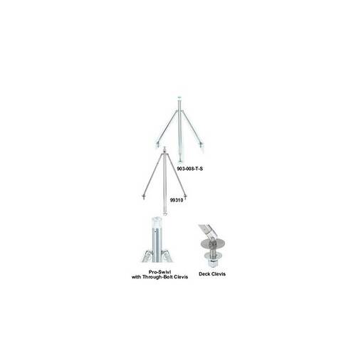 Attwood Marine Water Ski Tow Rope Pole - With Through Bolt Clevis And Nylon Bushing - 903 - 009 - S - Young Farts RV Parts