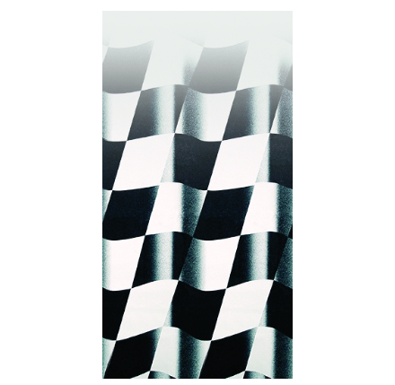 Awning Fabric 1 - Piece 16' Checkered Flag White Weatherguard - Young Farts RV Parts