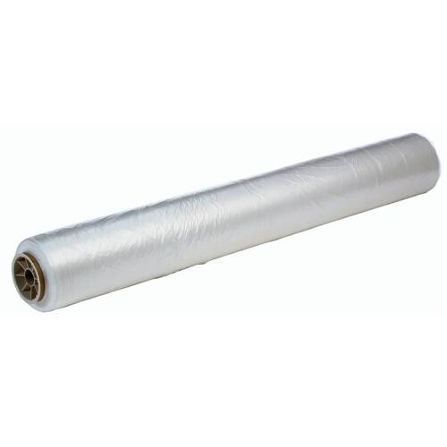 Paint Spray Protection Cover - 12' x 400' Plastic Sheet; Transparent - 06727