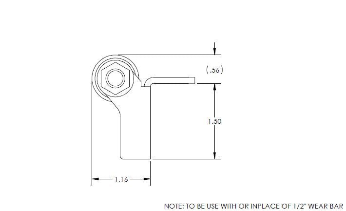 BAL RV 854304 Slide Out Roller-1/2 Diameter (Accu-Slide)