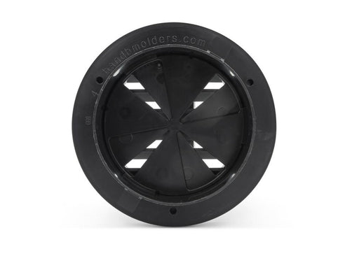 B&B Molders 94268 Round Heating/Cooling Register, Black - Young Farts RV Parts
