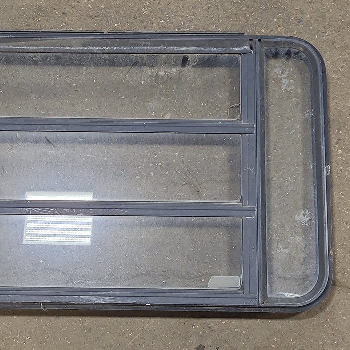 Black Radius Emergency Opening Window : 34 1/4" W X 20 7/8" H X 1 1/2" D