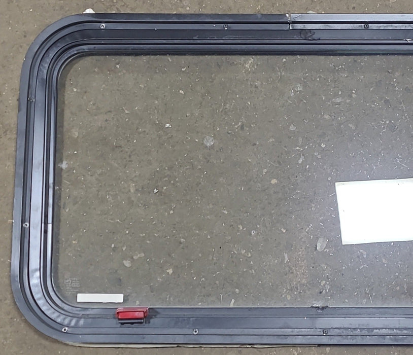 Black Radius Emergency Opening Window : 35 1/2" W X 19 3/4" H X 1 1/2" D