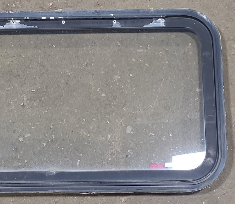 Black Radius Emergency Opening Window : 35 1/2" W X 19 3/4" H X 1 1/2" D