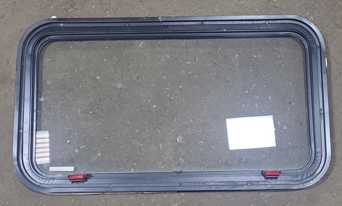 Black Radius Emergency Opening Window : 35 1/2" W X 19 3/4" H X 1 1/2" D