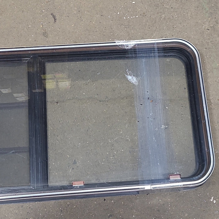 Black Radius Emergency Opening Window : 46 1/2" W X 21 1/2" H X 1 7/8" D