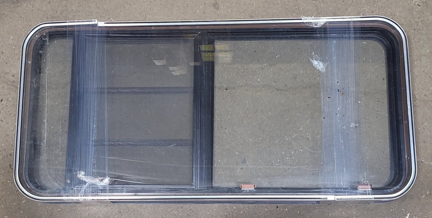 Black Radius Emergency Opening Window : 46 1/2" W X 21 1/2" H X 1 7/8" D