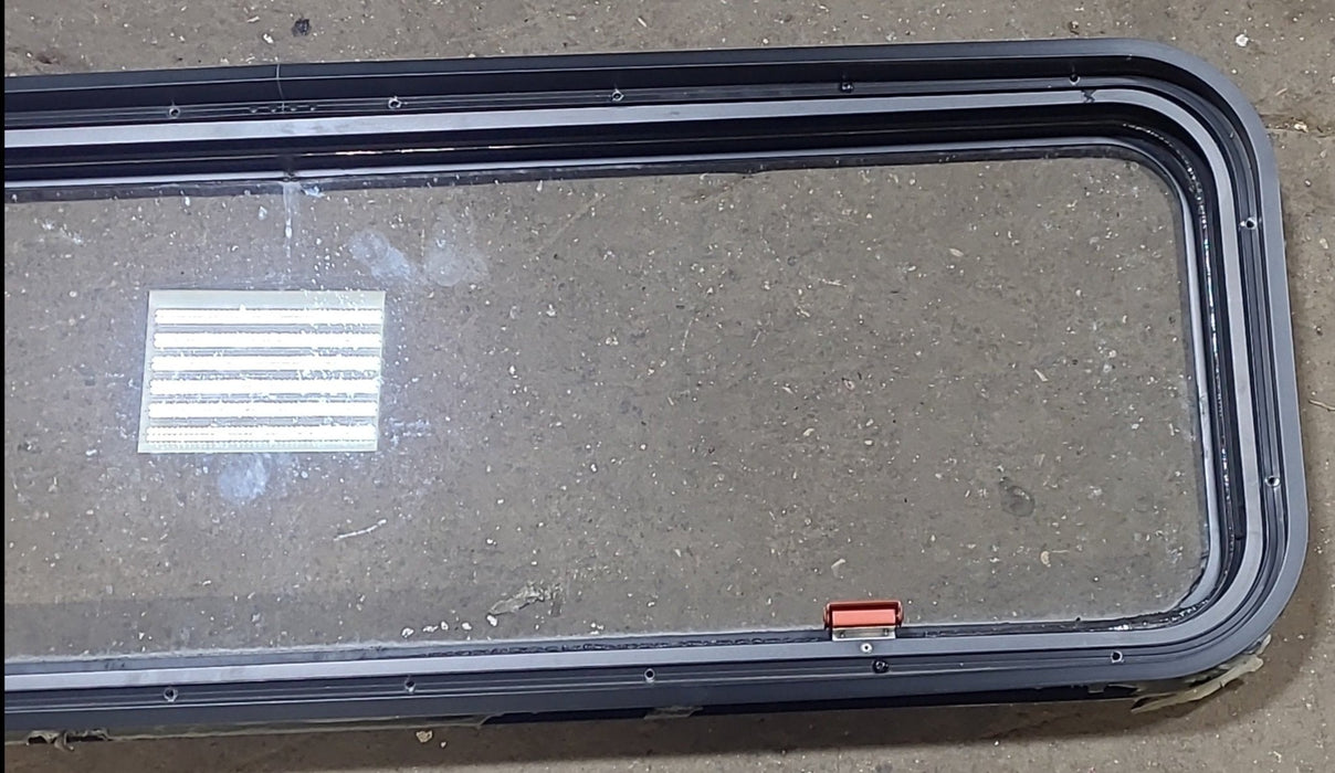 Black Radius Emergency Opening Window : 48 1/4" W X 15" H X 1 7/8" D