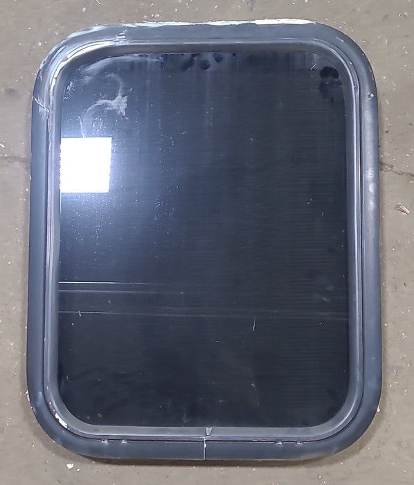 Black Radius Non Opening Window : 17 1/2" W X 22 1/4" H X 1 7/8" D