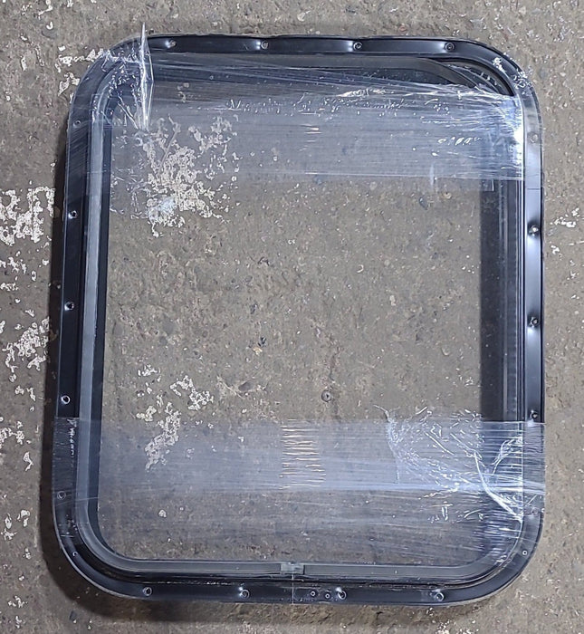 Black Radius Non Opening Window : 19 3/4" W X 23 1/2" H X 1 1/2" D