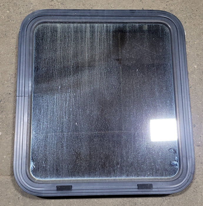 Black Radius Non-Opening Window : 21 1/2" W X 24" H X 2" D