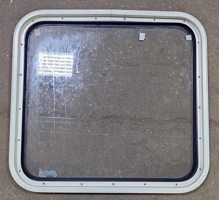 Black Radius Non Opening Window : 23 1/4" W X 21 1/2" H X 2" D