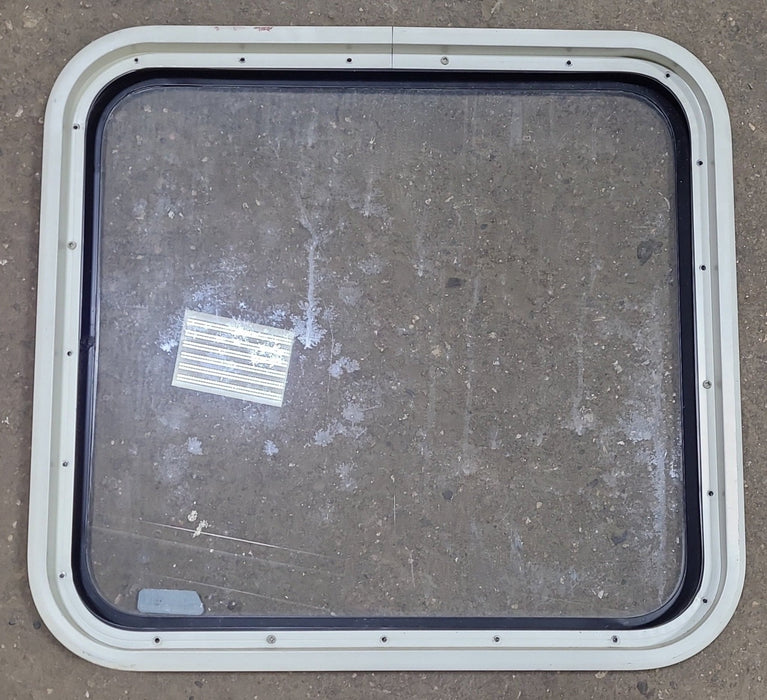 Black Radius Non Opening Window : 23 1/4" W X 21 1/2" H X 2" D