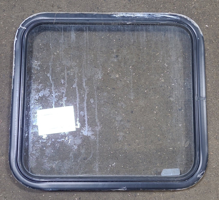 Black Radius Non Opening Window : 23 1/4" W X 21 1/2" H X 2" D
