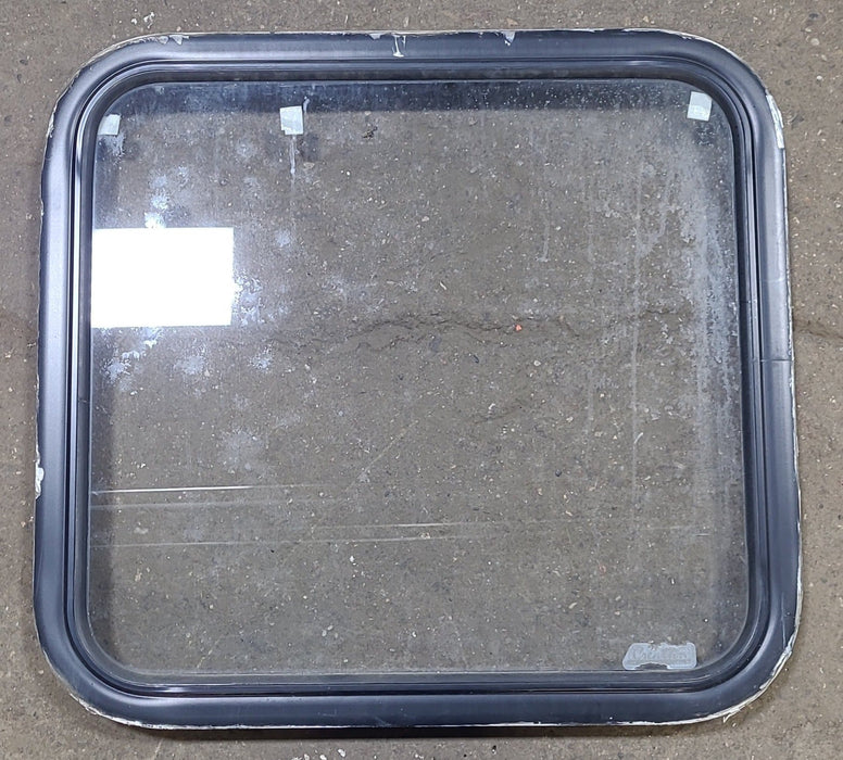 Black Radius Non Opening Window : 23 1/4" W X 21 1/2" H X 2" D
