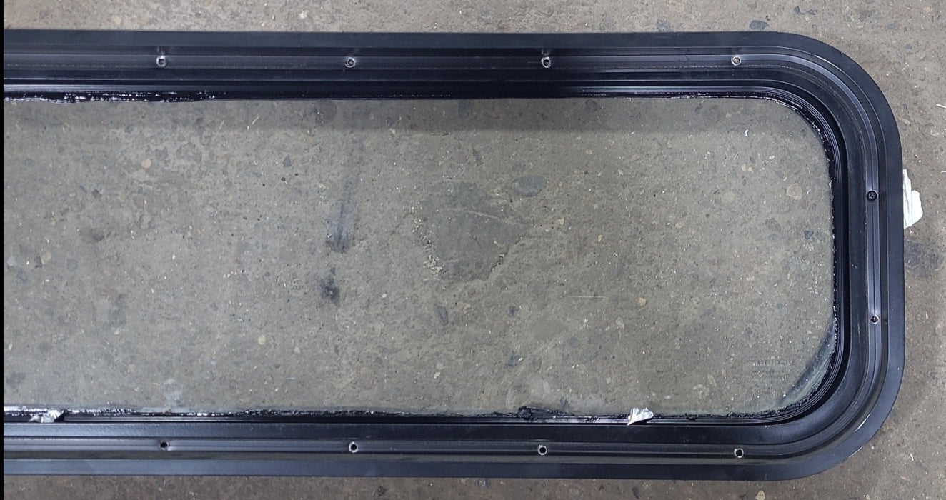 Black Radius Non Opening Window : 72" W X 12" H X 1 3/4" D