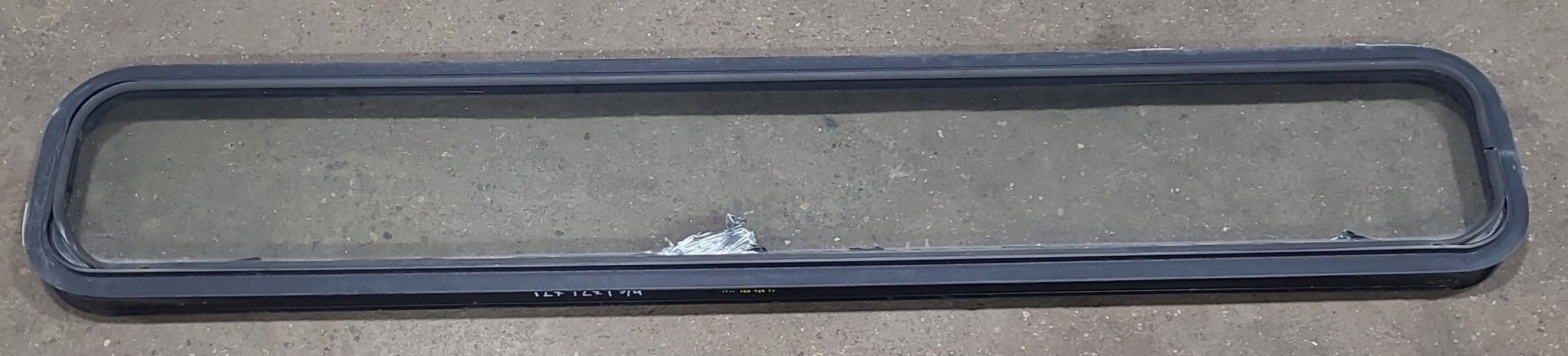 Black Radius Non Opening Window : 72" W X 12" H X 1 3/4" D