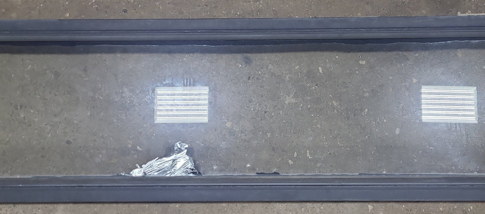 Black Radius Non Opening Window : 72" W X 12" H X 1 3/4" D
