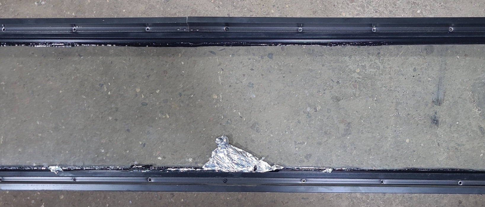 Black Radius Non Opening Window : 72" W X 12" H X 1 3/4" D
