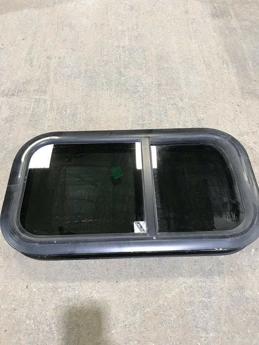 Black Radius Opening Window : 21 1/4" W X 11 1/4" H X 1 3/4" D