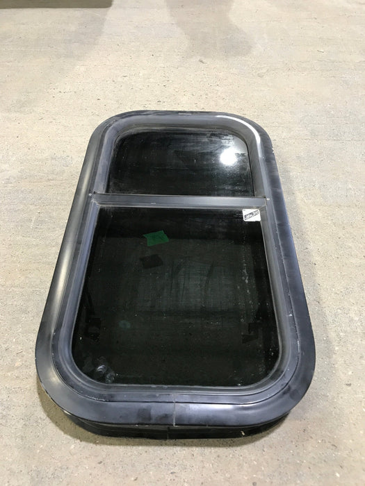 Black Radius Opening Window : 21 1/4" W X 11 1/4" H X 1 3/4" D