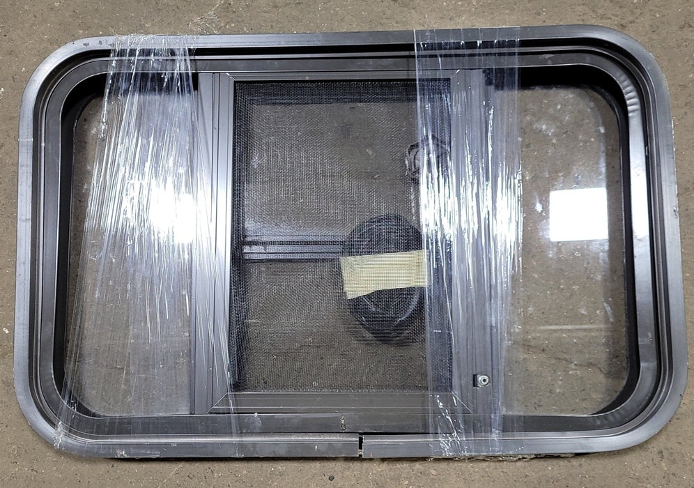 Black Radius Opening Window : 24 1/2" W X 15 1/2" H X 2" D